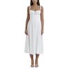 Europeo y Americano Transfronterizo Amazon Verano Nuevo Elegante Falda Tirantes Cintura Adelgazante A Vuelo Vestido de Tirantes con Abertura Mujeres
