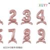 Globos de Película de Aluminio Digitales de Pie de 16 pulgadas Suministros de Decoración para Escena de Aniversario Cumpleaños Accesorios para Puesto de Mercado Nocturno Venta al por Mayor