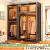 Armario de acero, mueble de dormitorio, perchero de ropa combinado a prueba de polvo todo en uno de metal, armario de almacenamiento fácil de montar para niños, adecuado para apartamentos de alquiler