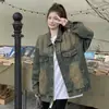 Chaqueta de Mezclilla Vintage Estilo Americano para Mujer, Nuevo Modelo de Primavera, Cárdigan Exterior Talla Grande, Top Chaqueta Adelgazante, Moderno