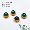 Anillo de Correr de Calcedonia Natural Hebilla Ping An Accesorios Pulsera Chapada en Oro Plata S925 Cadena para Colgantes Adornos diy Hecho a Mano Semiacabado Nuevo