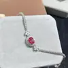 Pulsera Alexander con un Fuerte Efecto de Cambio de Color Rojo-Verde, Piedra Principal 7x9 mm, Venta Directa del Fabricante