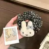 Laço de Cabelo Miffy Floral em Formato de Coelho Fofo Adorável Ferramenta Redutora de Idade para Cabelo Coração Delicado Sobrecarga Essencial Diário
