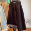 Pantalones de pana súper bonitos para mujer, invierno, con terciopelo, engrosados, nuevo estilo 2025, pantalones anchos holgados, pantalones de pierna recta, pantalones tobilleros