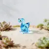 Adornos de Vidrio Zibo Mini Hechos a Mano Pequeño Dinosaurio Paisaje Micro Ecológico Decoración de Fondo para Jardín Escritorio Acuario