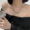 Collar con borlas de mariposa glaciar para mujer, estilo japonés y coreano personalizado, accesorios de alta gama 2023.