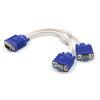 Cabo Divisor VGA HD Um-Para-Dois VGA 1 Entrada 2 Saídas Cabo para Monitor de Computador