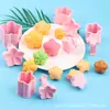 Decoraciones para pasteles serie pentagrama tridimensional, relieve simulado tridimensional de pentagramas grandes y pequeños para postres y moldes para pasteles de luna