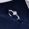 Anillo de Zirconia para Mujer 2025 Nuevo Estilo Popular Gama Alta Nicho Diseño Versátil Anillo Abierto Ajustable Moda