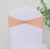 Funda para silla sin nudos, termoadhesiva, con lazo de flores y pedrería, con banda elástica y pedrería, ideal para bodas, eventos y comercio exterior.