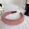 Celebridad de Internet de Corea del Sur 2022 Nuevo Top Craneal Alto Diadema Rosa de Esponja para Mujer Otoño e Invierno Sombrero para Salir Diadema con Pinza para el Cabello