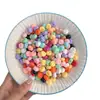 Material ecológico cuentas en espiral cuentas de agujero recto accesorios para llavero cadena de teléfono hecha a mano DIY materiales para joyería cuentas sueltas