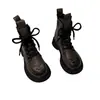 Botas Martin gruesas con suela gruesa y forro polar para mujer, colección otoño/invierno 2026, botas de algodón con suela suave, botas versátiles de estilo británico, botines de moda para mujer