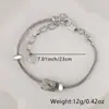 Pulseira de Cobre Banhado Exquisita Simples Versátil Popular em Vendas Transfronteiriças Pulseira de Prata da Moda Personalizada Pulseira Feminina com Zircônia