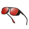 Nova Tendência de Moda Óculos de Sol Polarizados Óculos de Sol com Viga Dupla Lateral Vazada Óculos para Esportes ao Ar Livre para Homens e Mulheres