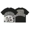 Comércio Exterior Atacado Moda Americana Emoção Mista Polvo Alienígena Strass Anjo Manga Curta Casal Estampa Total Camiseta