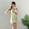 Traje de baño de una pieza de nuevo estilo para mujer, adecuado para aguas termales, con diseño tie-dye, conservador y favorecedor para chicas con un poco de sobrepeso, disimula y estiliza