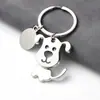 Llavero de perro con cabeza móvil creativa, metal, regalo para actividad de tienda de mascotas, llavero de metal de cachorro de simulación, LOGOTIPO