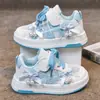 Zapatillas de Moda para Niñas 2026 Nuevo Modelo Primavera y Otoño Zapatos Casuales Suaves para Niños Mayores y Estudiantes Zapatos Blancos