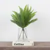 Venta al por mayor de fábrica de hojas de helecho artificiales, plantas de interior en maceta, materiales florales para paisajismo DIY