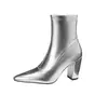 Dropshipping do AliExpress: Novas botas de moda outono e inverno com bico fino e salto grosso, tamanhos pequenos e grandes, botas curtas femininas D-1314
