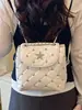 Mochila Acolchada con Cadena Estilo Chanel para Mujer Nueva Colección Primavera/Verano 2026 Moda Coreana Mochila Pequeña con Acabado de Alta Gama Bolso de Hombro Único