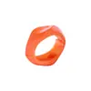 B3919 Pulsera de Resorte Ancha Geométrica Irregular Exagerada Moda Dopamina Personalidad Accesorio de Mano Facetado Acrílico