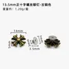 Directo del fabricante: Remaches de cruz de aleación de zinc, remaches de tornillo vintage desgastados, accesorios de ferretería DIY para bolsos y ropa