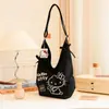 Bolsa Tote Feminina Elegante e Simples da Hello Kitty Grande Capacidade Versátil para o Dia a Dia Bolsa de Ombro com Toque Relaxado Bolsa Transversal