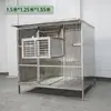 Criador de Palomas Fabricante Gran Palomar Profesional Exterior para Palomas de Competición, Jaula para Palomas de Acero Inoxidable a Prueba de Viento y Lluvia