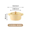 Tazón de cerámica para fideos instantáneos con tapa caja bento lonchera para oficinista horno de microondas especial sellado tazón de sopa tazón para mantener la frescura con asa