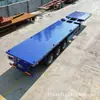 Remolque Semirremolque Plano para Contenedores de Exportación, Camión Plano Extensible, Semirremolque Plano para Transporte de Madera