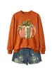 Libro de Calabaza Borde Dorado Comercio Electrónico Transfronterizo Amazon Mayorista Para Mujer Holgado Versátil Tallas Grandes Moda Casual Sudadera con Capucha