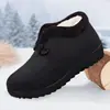 Nuevos Zapatos de Algodón Gruesos y Cálidos de Invierno 2025 para Madres, Antideslizantes, Cómodos y de Suela Suave, Zapatos de Algodón de Invierno del Noreste para Personas Mayores y Abuelas