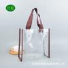 Bolsas de PVC de Moda, Bolsas Tote Transparentes Cuadradas Pequeñas con Logo Personalizable, Adecuadas para Recuerdos de Boda, con un Diseño Cosido de Alta Gama