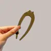 Elegante Pasador de Pelo de Acrílico en Forma de U Palillo para Recogido de Pelo de Alta Gama Nuevo Estilo Chino Artefacto para Recogido de Pelo Pasador Simple Moderno