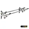 Tendedero retráctil para ropa exterior pared balcón exterior empujar-tirar tendedero barra de secado tendedero acero inoxidable engrosado reforzado