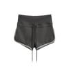 Shorts Casuales de Cintura Alta y Cintura Ancha con Borde en Contraste para Chica Caliente, Tendencia de Moda Femenina, Verano, Deportes, Pantalones Rectos, Hot Pants Sexy