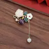 Broche com Acabamento de Luxo, Estilo Nicho e Simples, Alfinete de Roupa, Acessório de Pérola para Terno, Broche