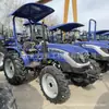Tractor Agrícola Pequeño 254 Tracción en las Cuatro Ruedas Multifuncional para Huertos Rotocultivador Diésel Tractor con Ruedas Agrícola para Invernaderos