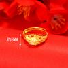 Anillo abierto explosivo exquisito de imitación de oro de 24k para mujer, anillo ajustable que no se desvanece durante mucho tiempo, estilo étnico