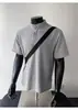 Camiseta de manga corta estilo americano con cuello Henry para hombre, verano, aspecto musculoso, moderna, deportiva, fitness, casual, tridimensional, estilo old money