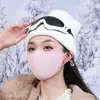 Mascarilla Térmica Personalizada de Cachemir Proteína 10A, Terciopelo Australiano, Antibacteriana para Mujer, Invierno, de Aspecto Elegante, Protección Solar UPF1000 para Ciclismo