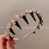 Diadema de Cristal Super Brillante Estilo Francés Grueso de Hada Fina Nueva Moda 2025 Diadema Versátil Exquisita Pasador Accesorios para el Cabello