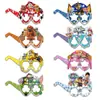 Óculos e máscaras da Patrulha Canina e Homem-Aranha em estoque transfronteiriços, máscaras de festa de desenhos animados, itens decorativos de papel para festa à fantasia