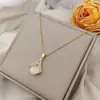 Colar de opala corrente de clavícula feminina design de nicho feminino corrente de suéter 2024 nova moda acessórios explosivos