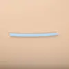Canudo de Silicone Transparente de Grau Alimentício Flexível Dobrável para Crianças e Estudantes