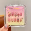 Lindos y Lindos Productos de Uñas Vestibles de Dibujos Animados para Niños, Estilo Simple, Dulce y Genial, Manicura Removible, Parches para Uñas, Uñas Postizas
