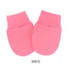 Suministros para Bebés de Primavera y Otoño Guantes Anti-Rayones Faciales para Bebés Manoplas para Manos de Bebés Algodón Spandex Color Sólido Guantes para Recién Nacidos