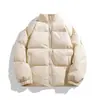 Comercio Exterior de AliExpress Chaqueta de Algodón para Hombre 26 Invierno Nuevo Estilo Coreano Color Sólido Chaqueta de Algodón para Estudiante Ropa de Algodón Talla Grande para Hombre Pareja